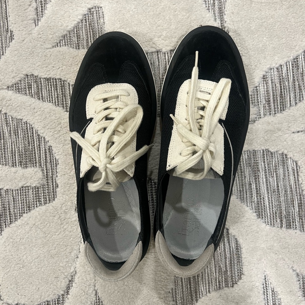Franco Sarto Black and Cream Athletic Shoes. Worn three times. Great condition